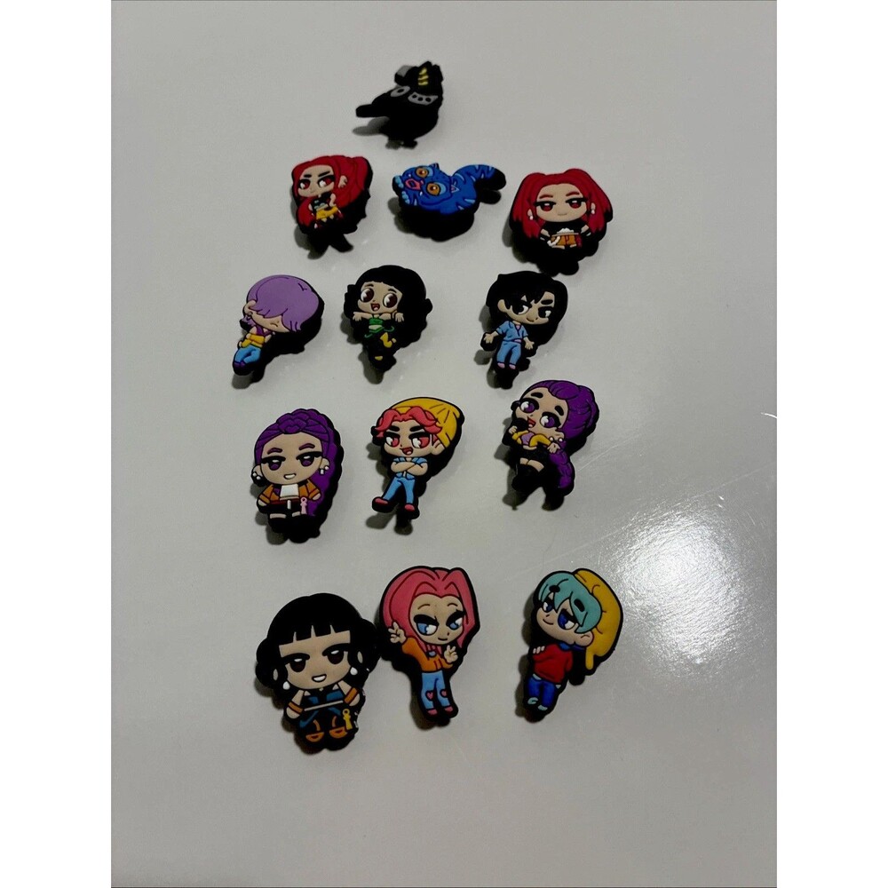 13 piece Kpop Demon Hunters/Saja Boys Shoe Charms Rumi Crocs